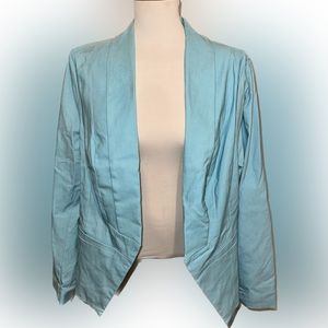 Torrid open front blazer NWT size 2 aqua colored